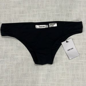 NWT ANINE BING Swimwear Bikini Bottom Cheeky Black S
